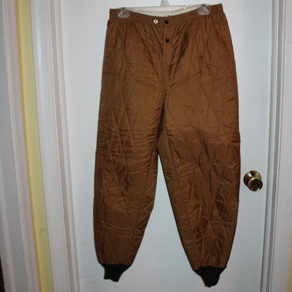 Vintage quilted insulated pants -Size Small